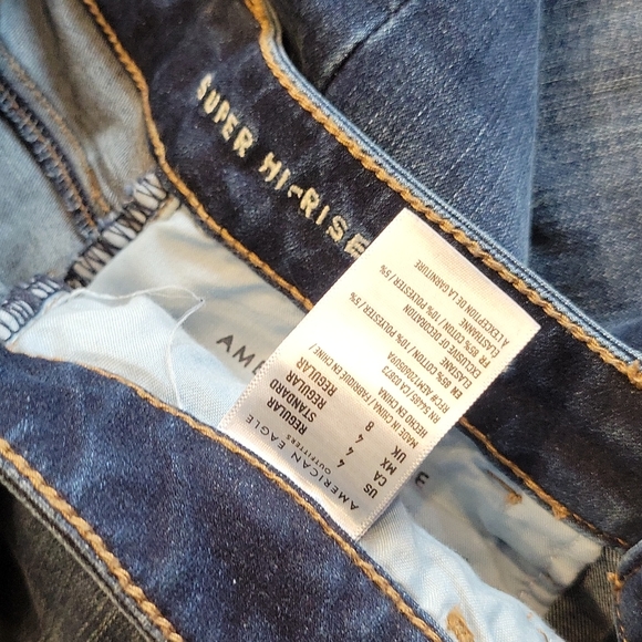 American eagle sz 4 super hi rise jegging - Picture 5 of 6